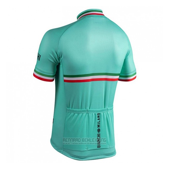 2021 Fahrradbekleidung Bianchi Shwarz Trikot Kurzarm und Tragerhose - zum Schließen ins Bild klicken